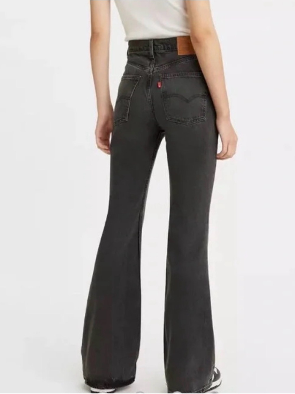 Levi’s 70s High Rise Flare Black Jeans Retro Classic Womens Sz 29 - Picture 2 of 11